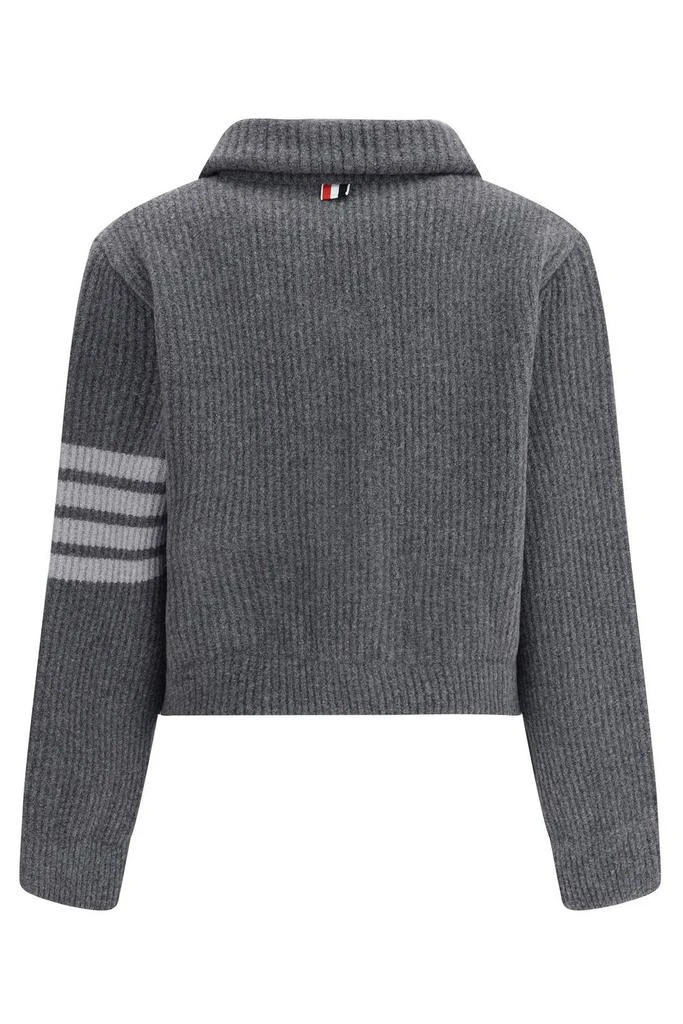 Thom Browne Thom Browne Stripe Buttoned Bomber Jacket 2