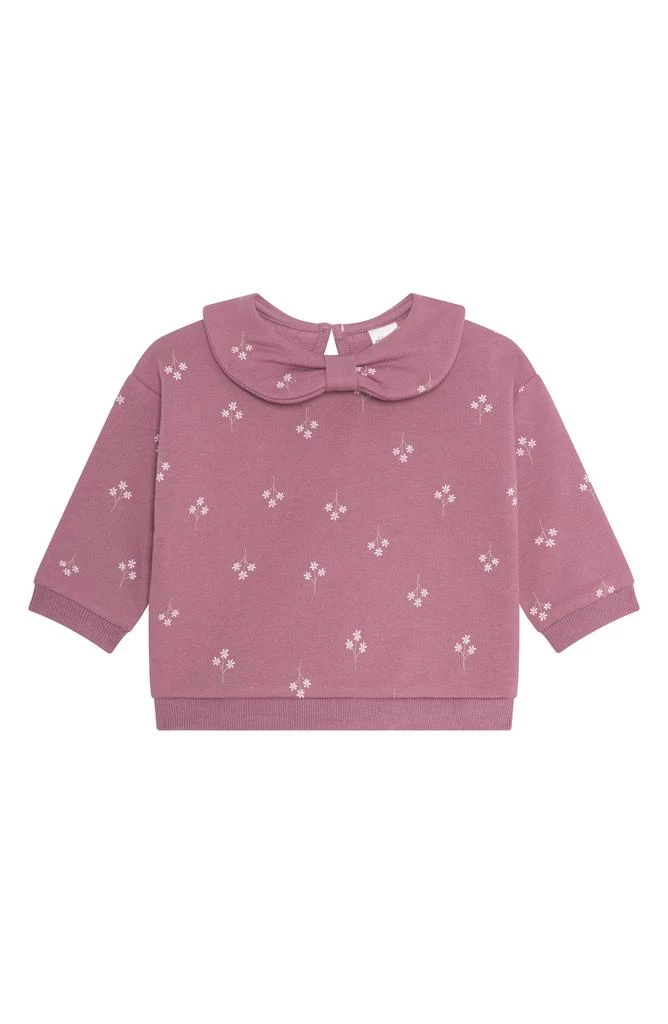 PL Baby by Petit Lem Peter Pan Collar Top, Velour Leggings 
Headband Set 3