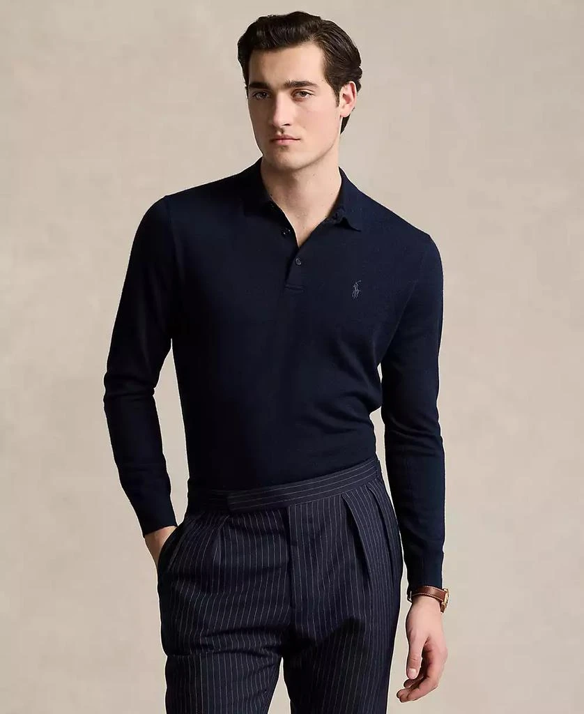 Ralph Lauren Men's Wool Polo-Collar Sweater 1