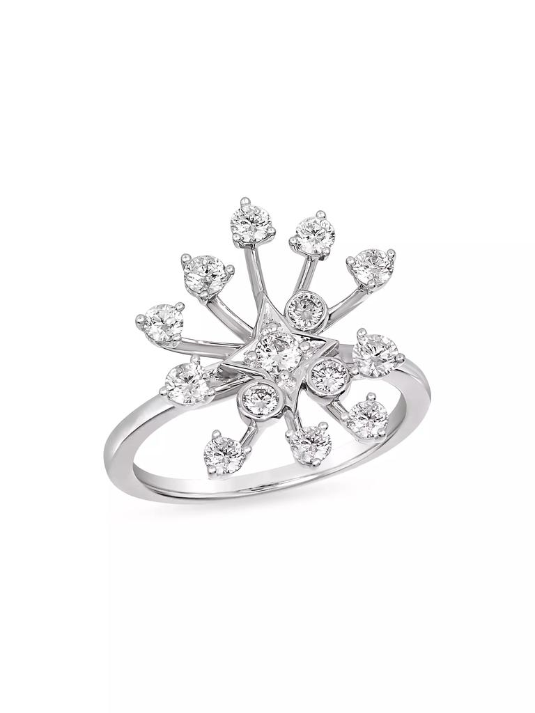 HUEB Luminus 18K White Gold & 0.90 TCW Diamond Ring