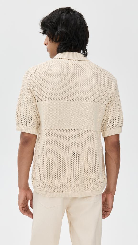 Universal Works Open Knit Polo Shirt