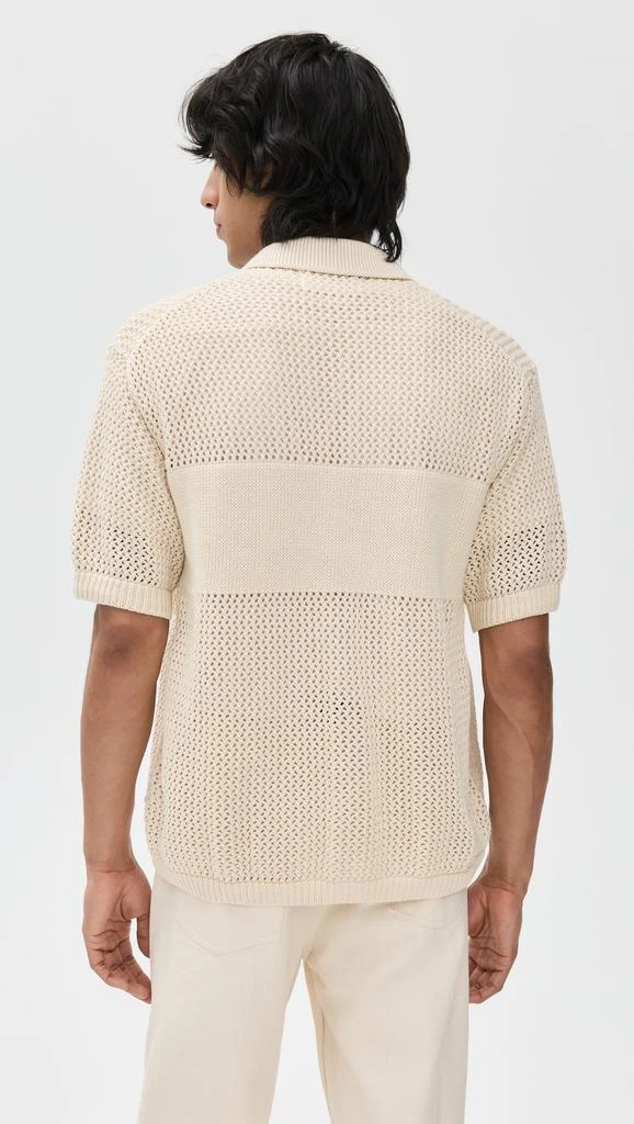 Universal Works Open Knit Polo Shirt 2