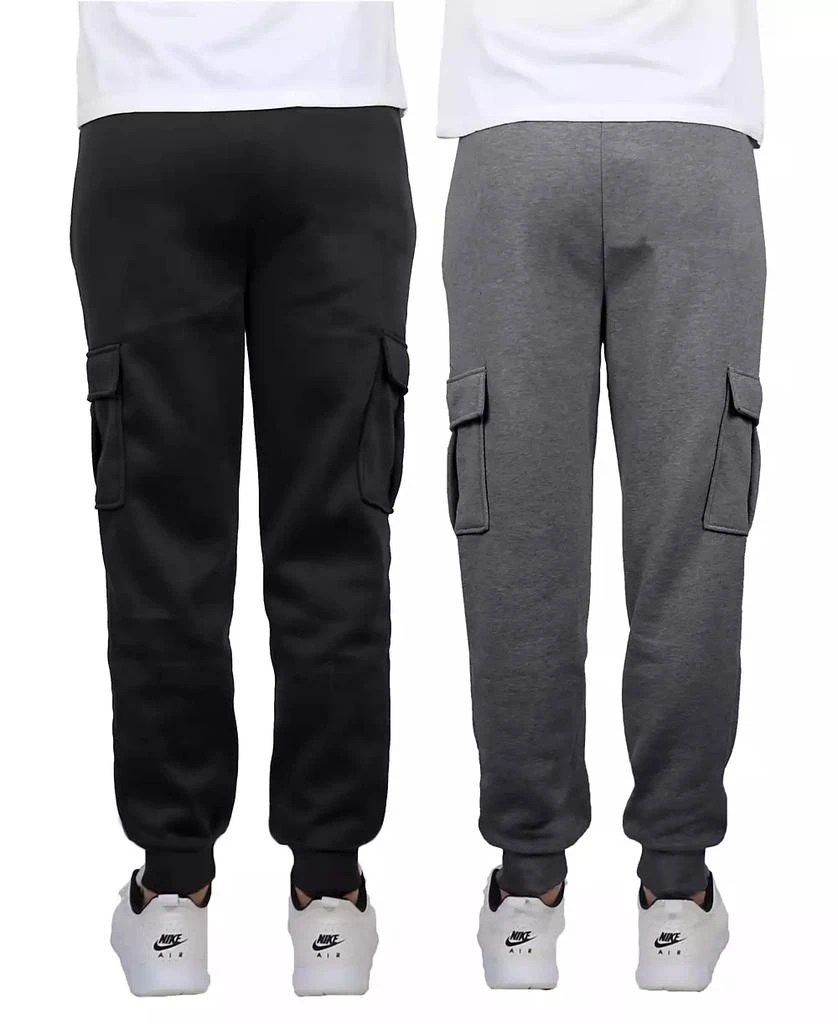Blue Ice Men's Heavyweight Fleece-Lined Cargo Jogger Sweatpants, Pack of 2 2