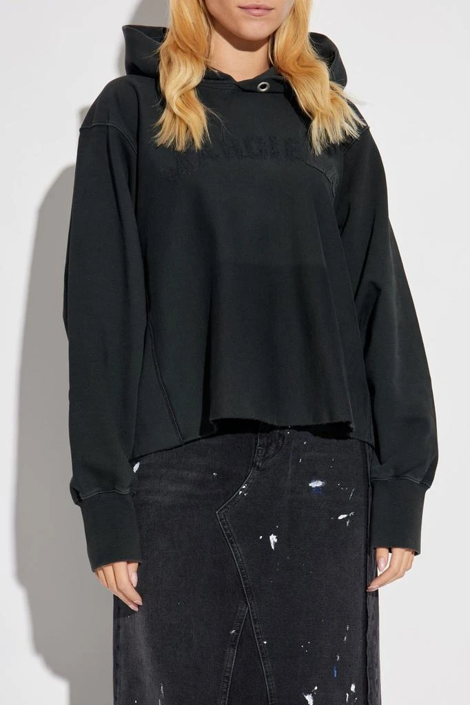 MAISON MARGIELA Maison Margiela Long Sleeve Logo Appliqué Hoodie 2