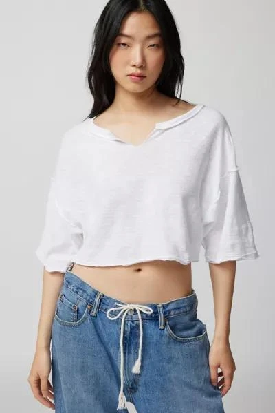 Urban Outfitters UO Brayden Cropped Notch Neck Tee 3