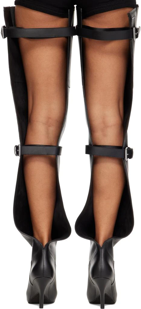 Alexander Wang Black Diablo Open Back Boots 2