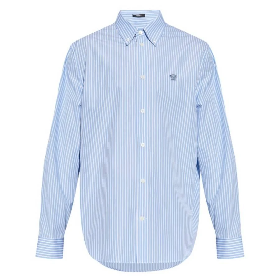 Versace Medusa Striped Long-Sleeve Shirt 1