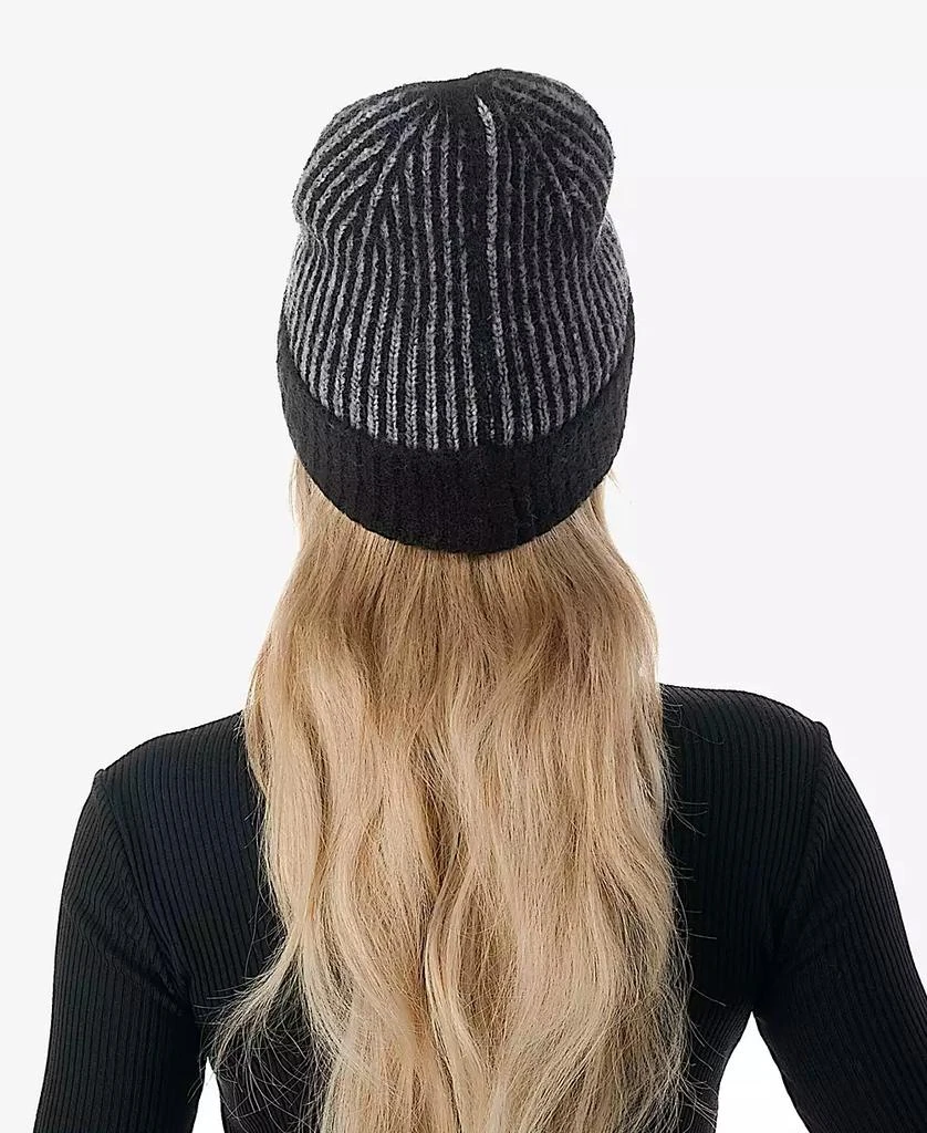 MARCUS ADLER Women's Confetti Cuff Ribbed Knit Beanie 3