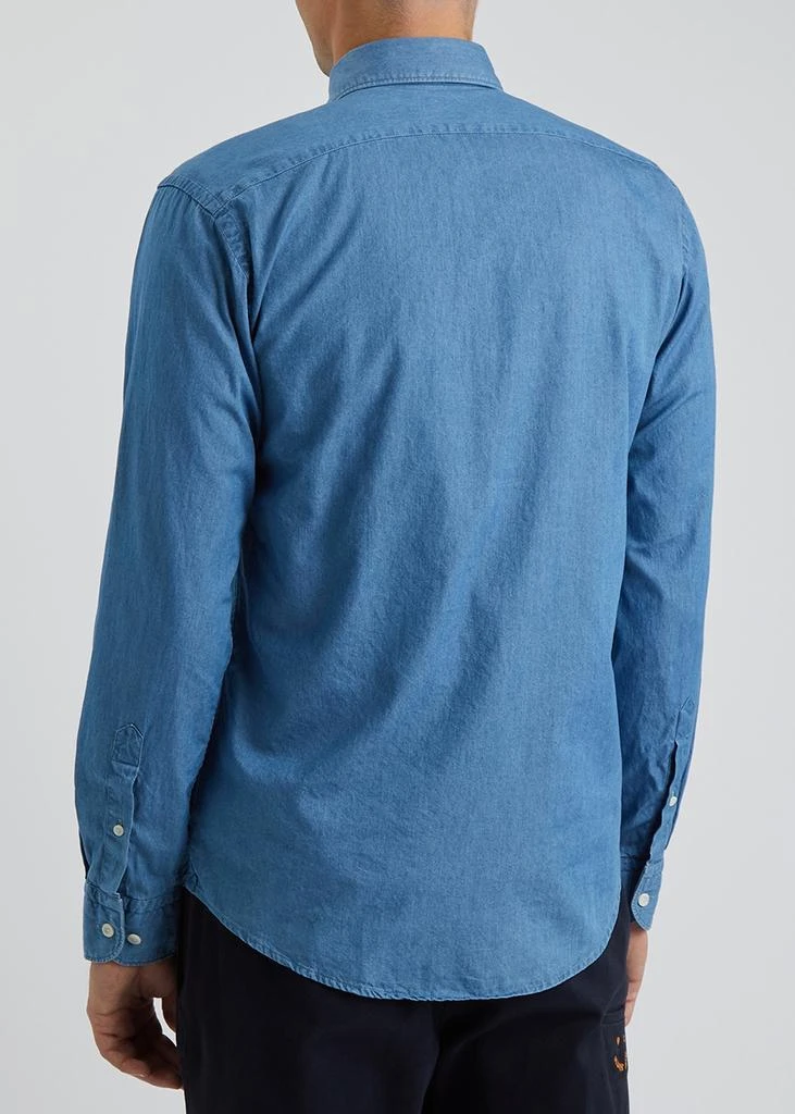 Eton Blue chambray shirt 3