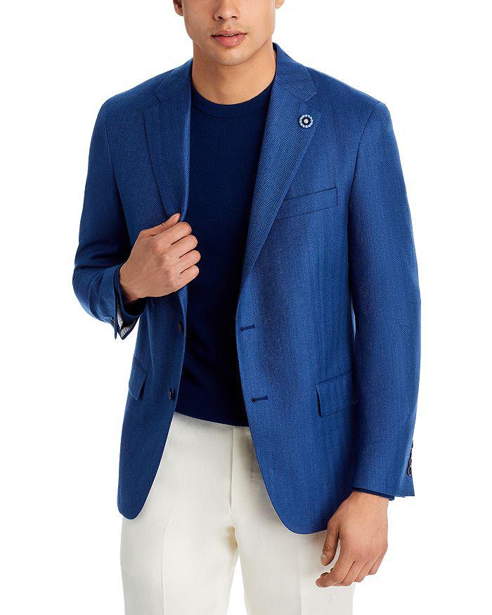 Hart Schaffner Marx New York Herringbone Regular Fit Sport Coat