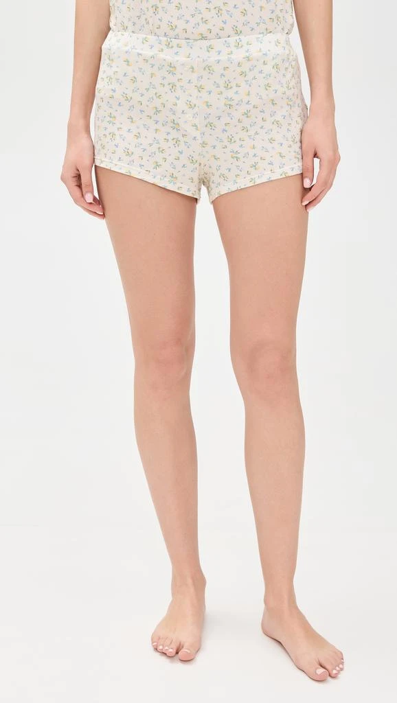 Stripe  Stare T-Shirt and Shorts Pajama Set 4