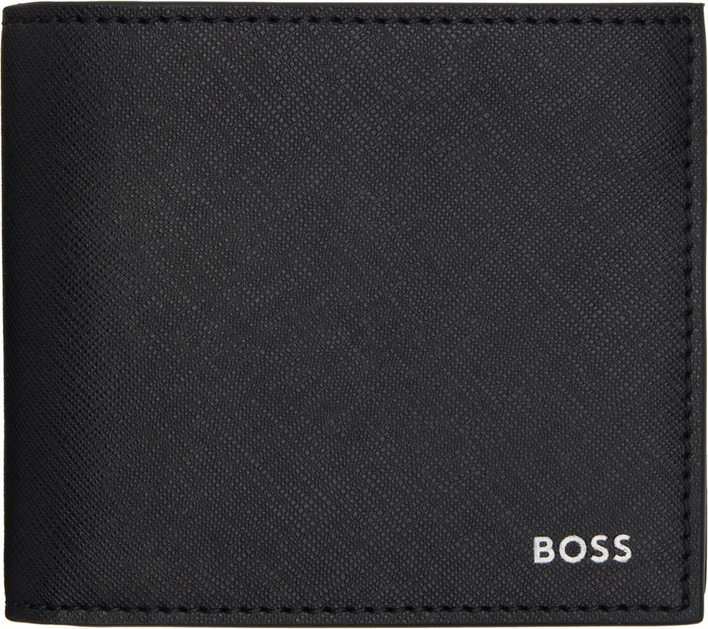 Hugo Boss Black Silver-Foil Logo Wallet