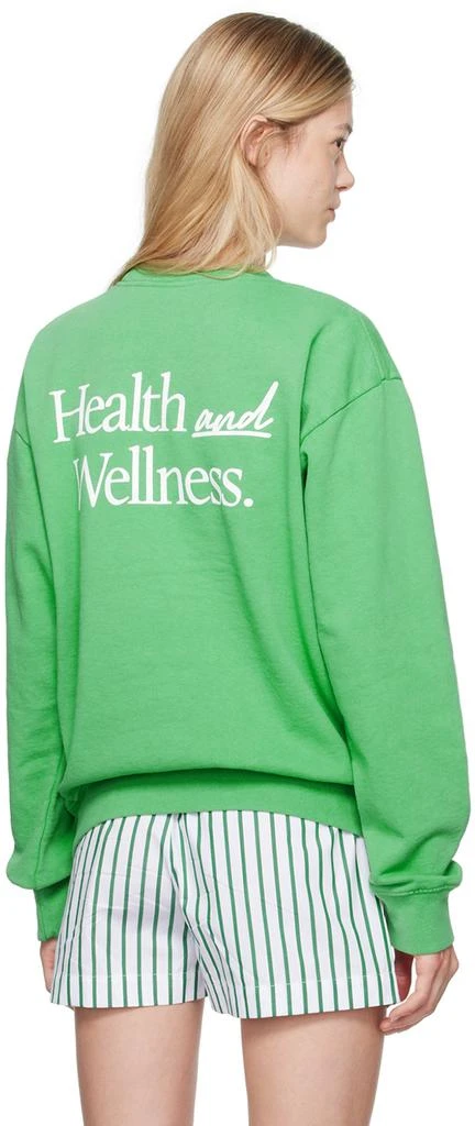 Sporty & Rich Green 'Health & Wellness' Sweatshirt 3