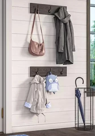 RiverRidge Home Afton 3-Hook Coat Rack - 2 Pack