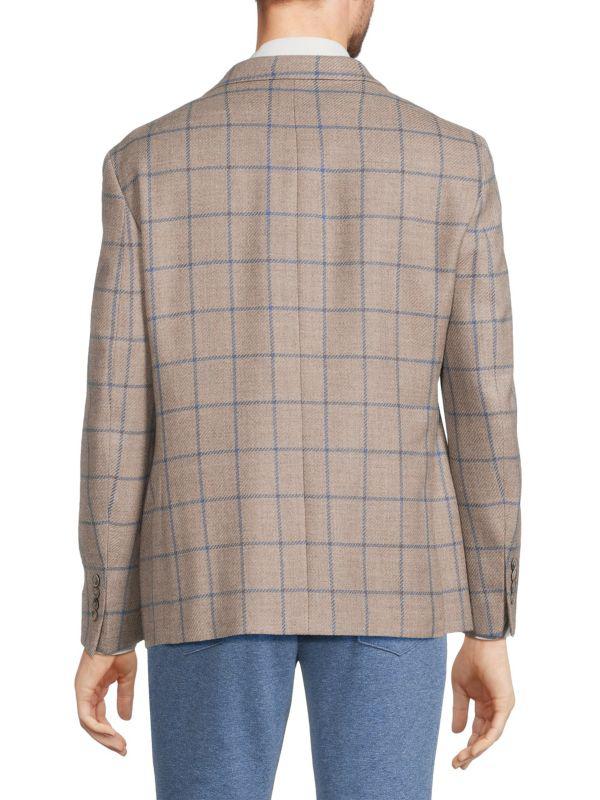 Tallia Plaid Wool Blend Slim-Fit Blazer