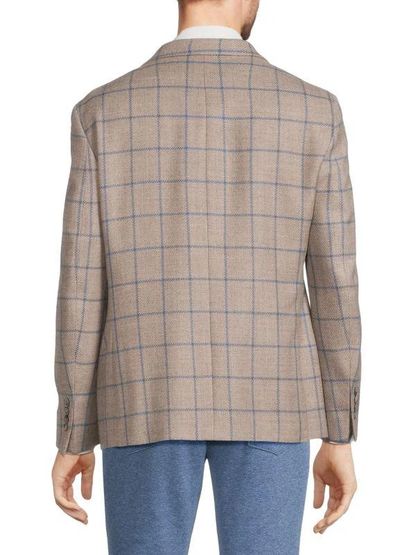 Tallia Plaid Wool Blend Slim-Fit Blazer 2