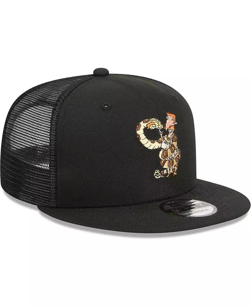 New Era Men's Black The Wild Thornberrys Nigel Thornberry Trucker 9FIFTY Snapback Hat 2