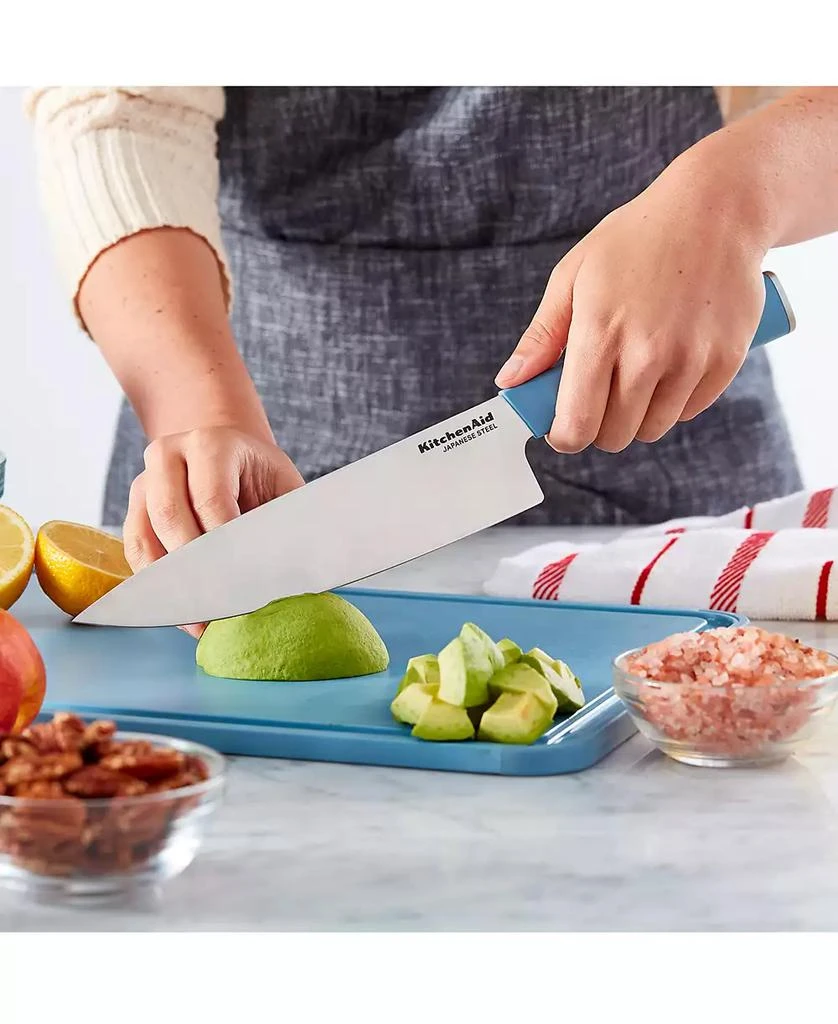 KitchenAid Classic 7-Pc. Japanese Steel Knife & Sharpener Block Set 5
