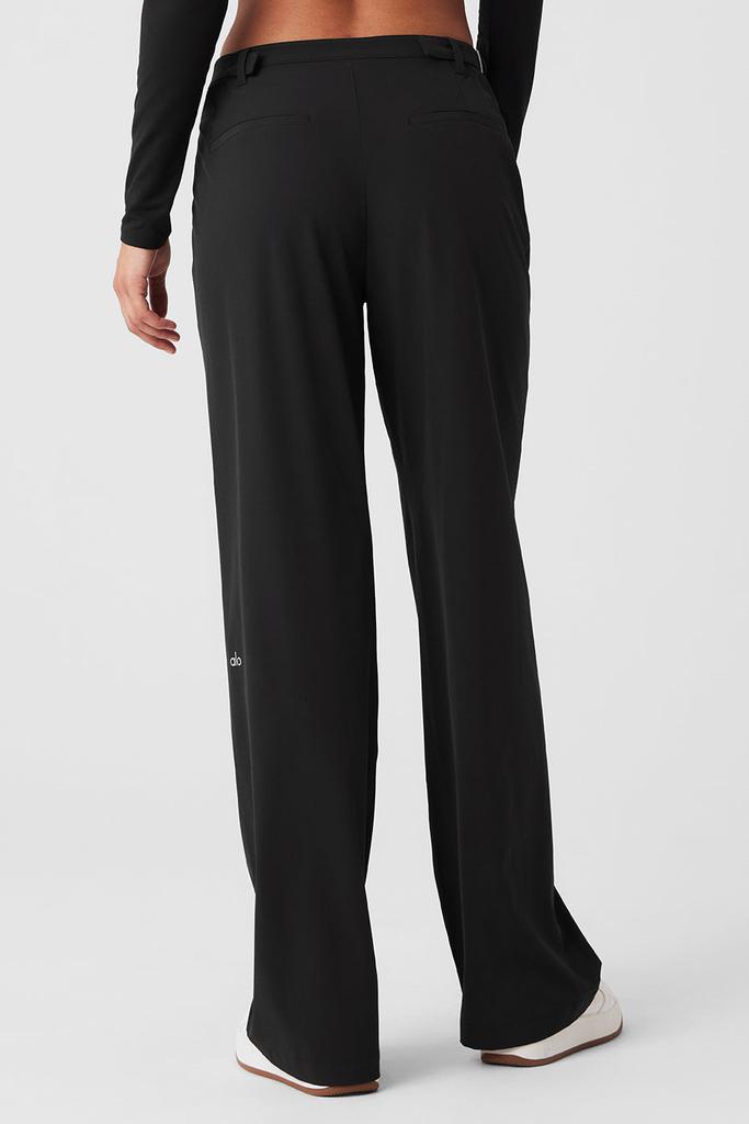 Alo Mid-Rise Showdown Trouser - Black - Leggings - Free
