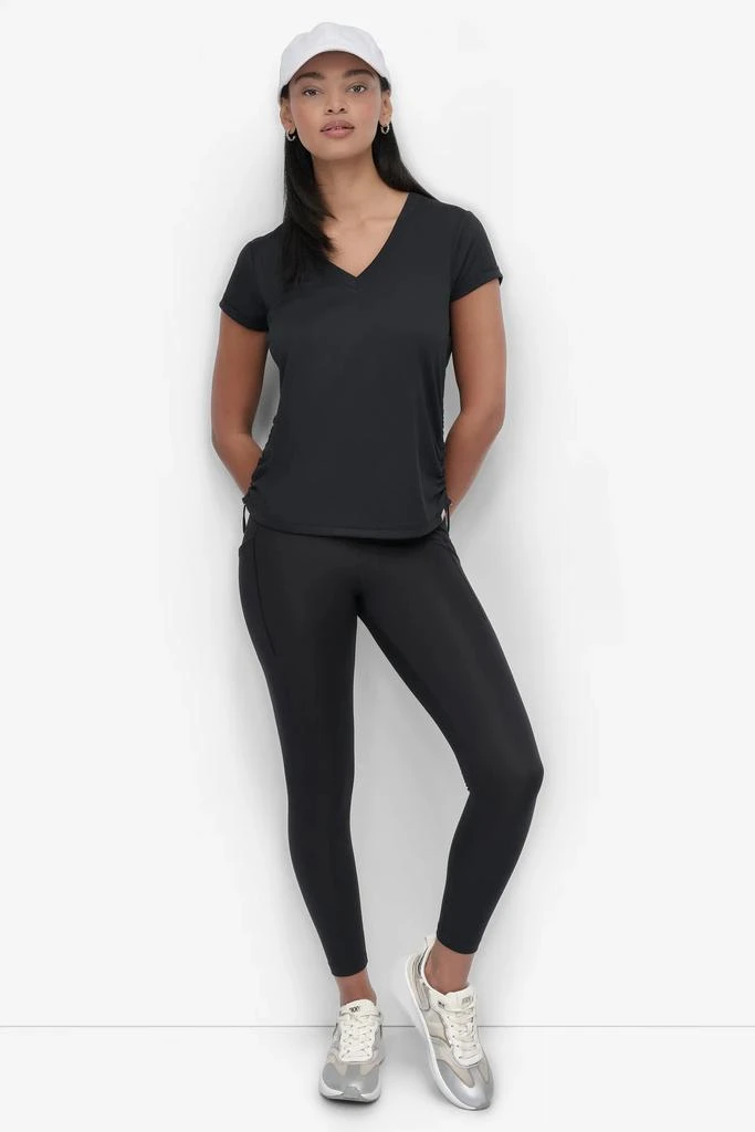 DKNY RUCHED TECH-MESH PERFORMANCE TEE 6