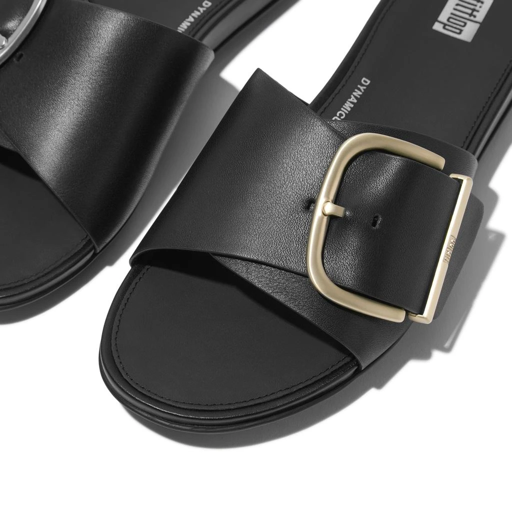 FitFlop Gracie Maxi-Buckle Leather Slides 4