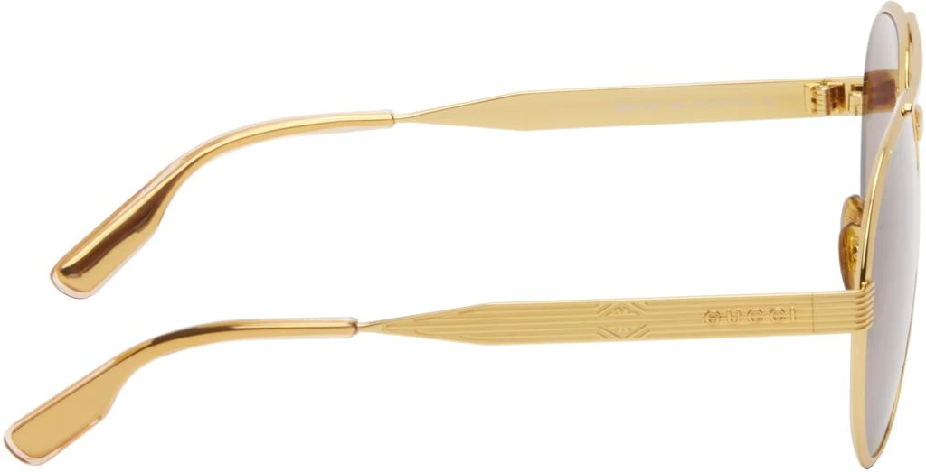 Gucci Gold Aviator Sunglasses 2
