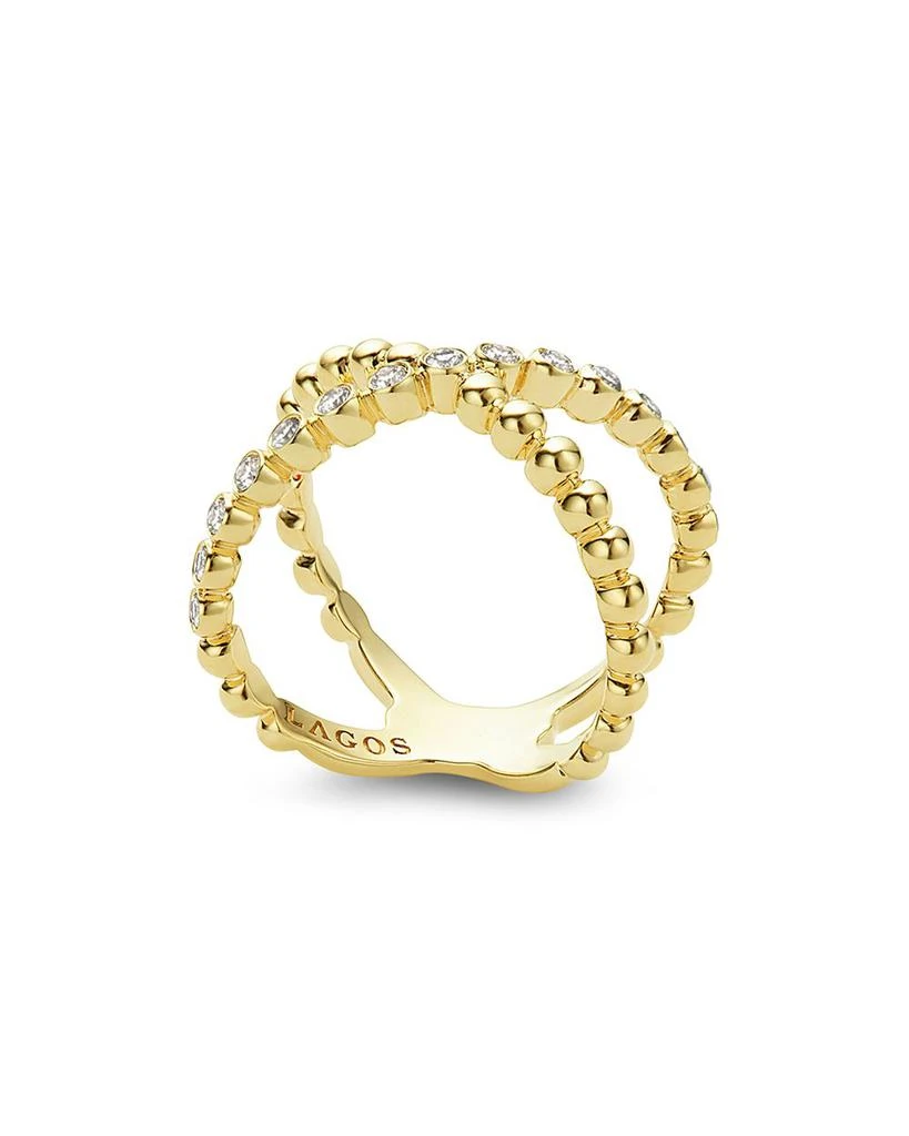 LAGOS Caviar Gold Collection 18K Gold 
Diamond Ring 1