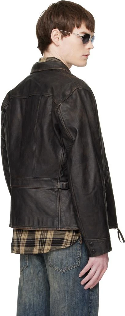 RRL Brown Lynton Leather Jacket 3