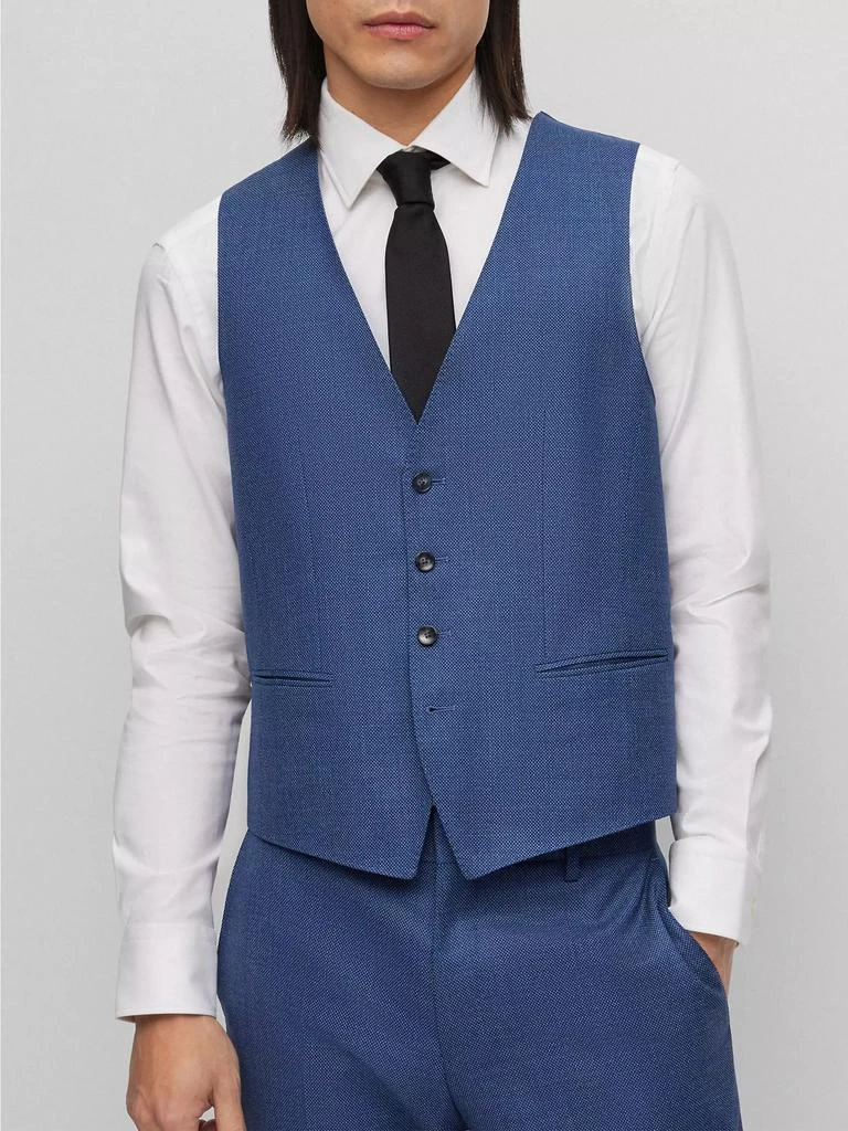 Hugo Boss Three-Piece Slim-Fit Suit in a Wool Blend 3