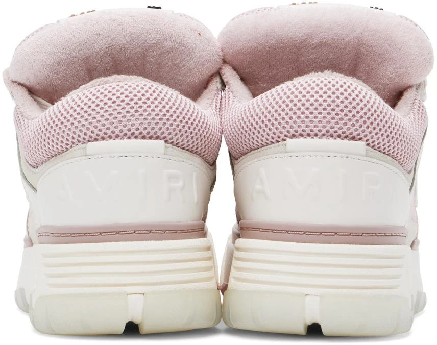 AMIRI White & Pink MA-1 Sneakers 2