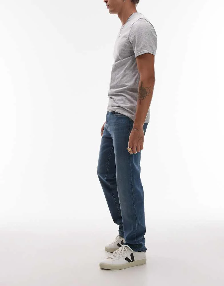 Lacoste Lacoste straight leg denim jeans in lightwash blue 2