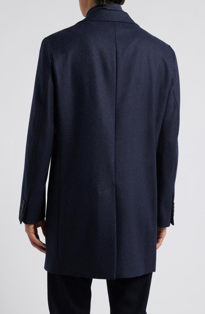 Jack Victor Delroy Wool Topcoat with Removable Bib
