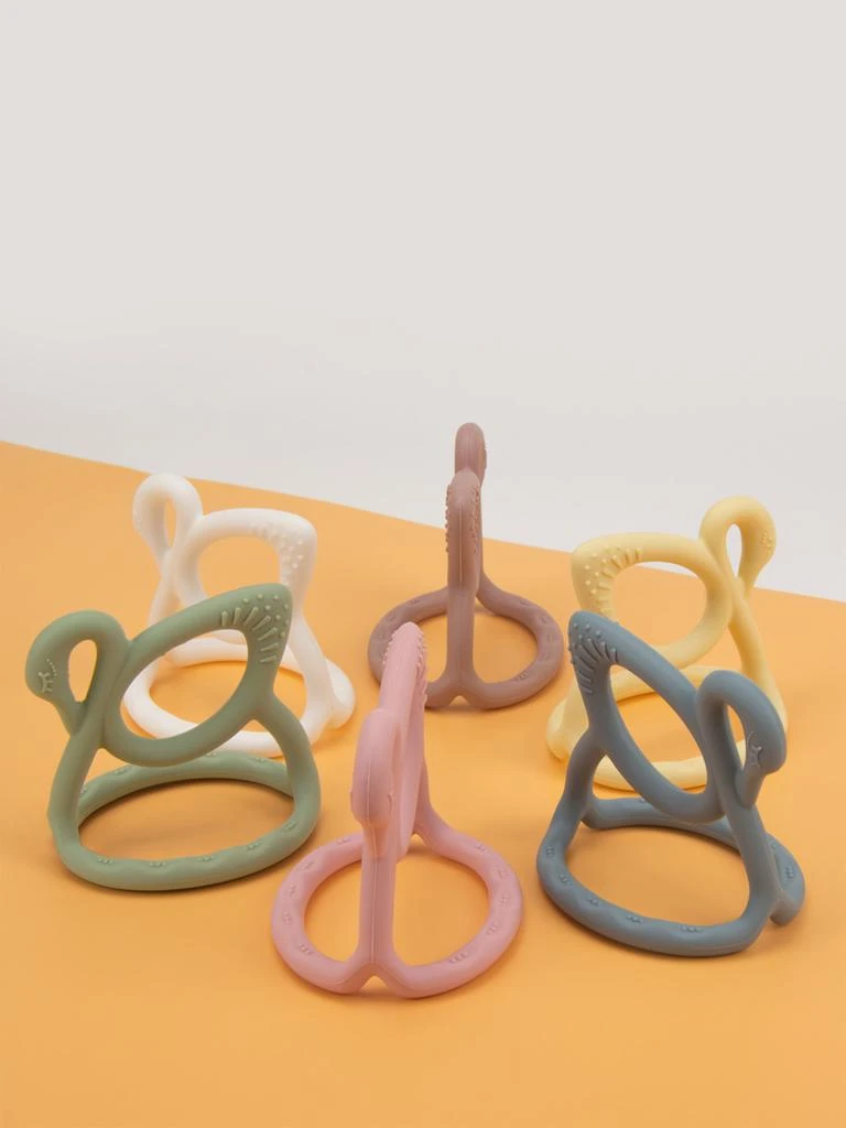 Bloom Bambini Bloom Bambini Baby Swan Teether in Pink 4