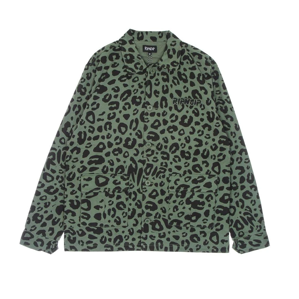 RIPNDIP Coach Jacket Men's Spotted Military Jacket Olive 1