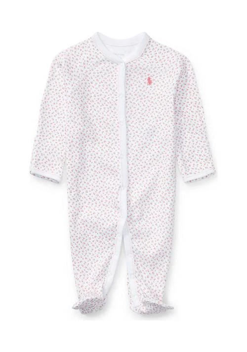 Ralph Lauren Lauren Childrenswear Baby Girls Floral Cotton Coverall 1
