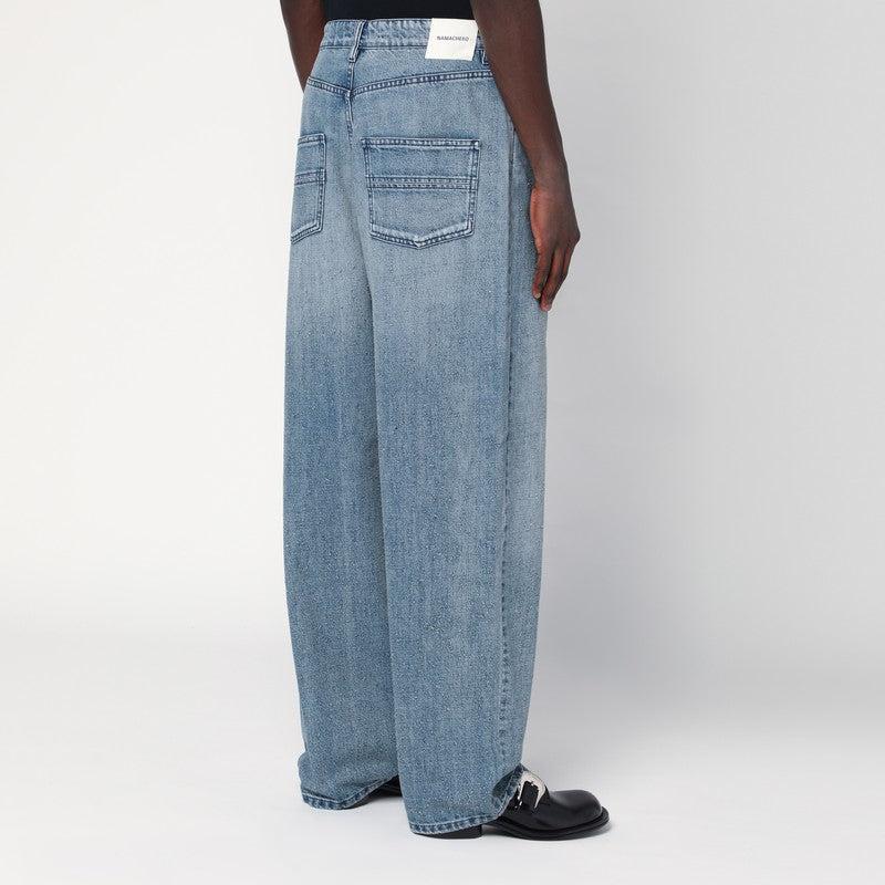 Namacheko Men's Wide Jeans In -Washed blue