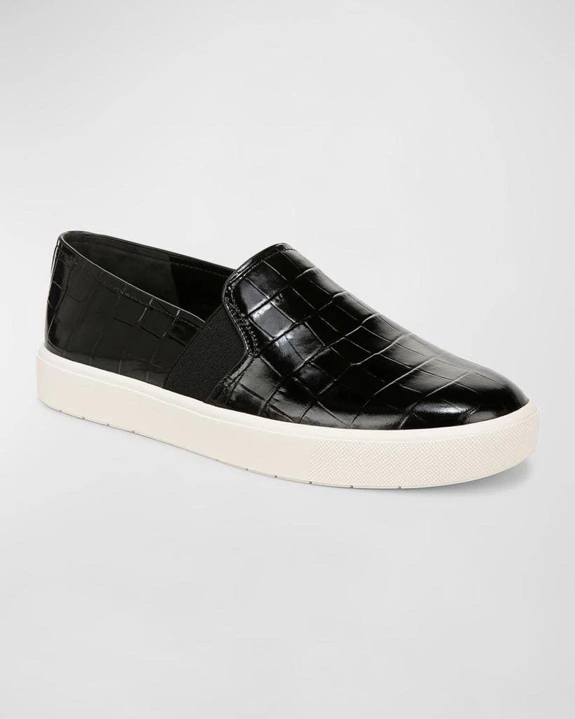 Vince Blair Croco Slip-On Sneakers 2