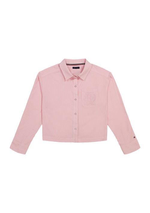 Tommy Hilfiger Girls 7-16 Stripe Long Sleeve Top