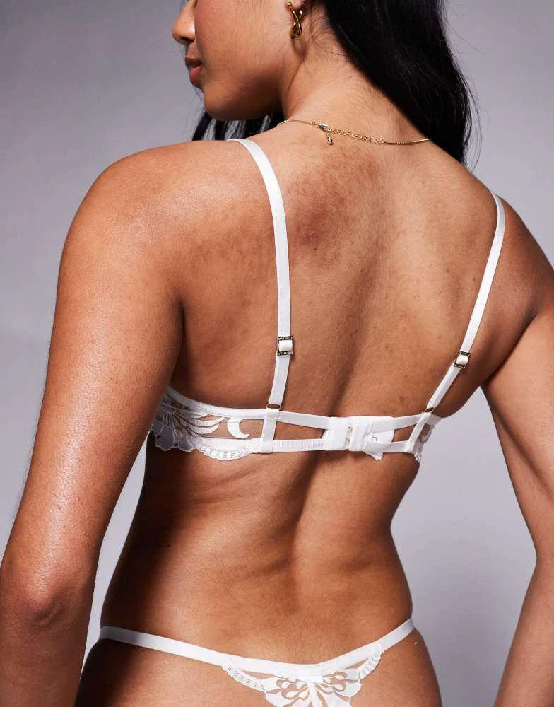 BLUEBELLA Bluebella Leonora embroidered bra in white 2