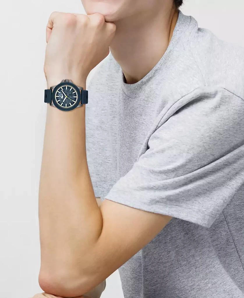 Lacoste Men's Highkey Blue Silicone Strap Watch 43mm 4