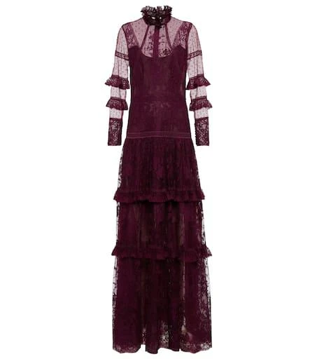 Costarellos Anastasia French tulle and lace gown 1