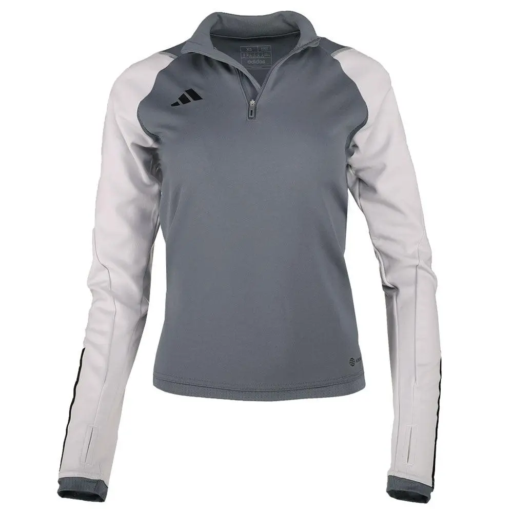 Adidas Tiro23 Competition Collared Long Sleeve Quarter Zip Pullover Top