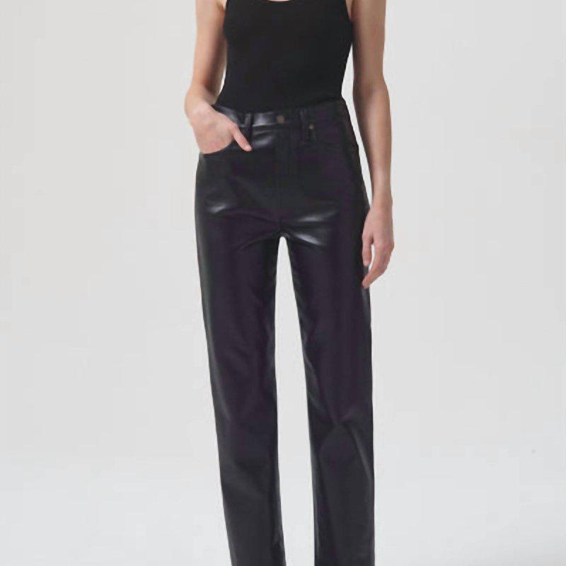 AGOLDE 90's Pinch Waist Leather Pant In Detox