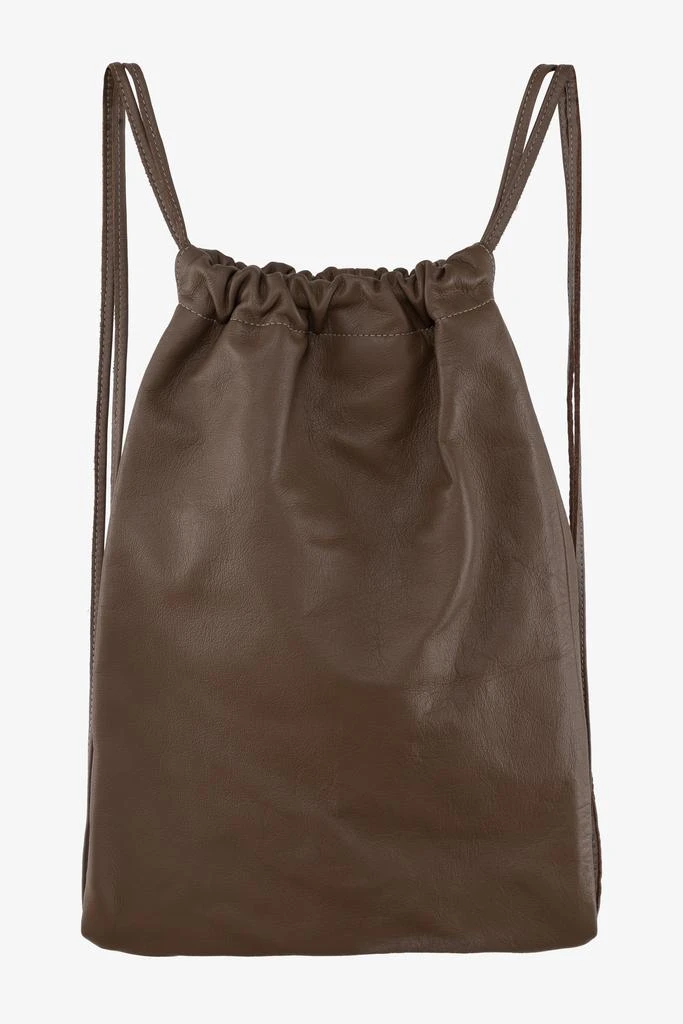 Los Angeles Apparel RLH3414 - Unisex Leather Drawstring Backpack 50