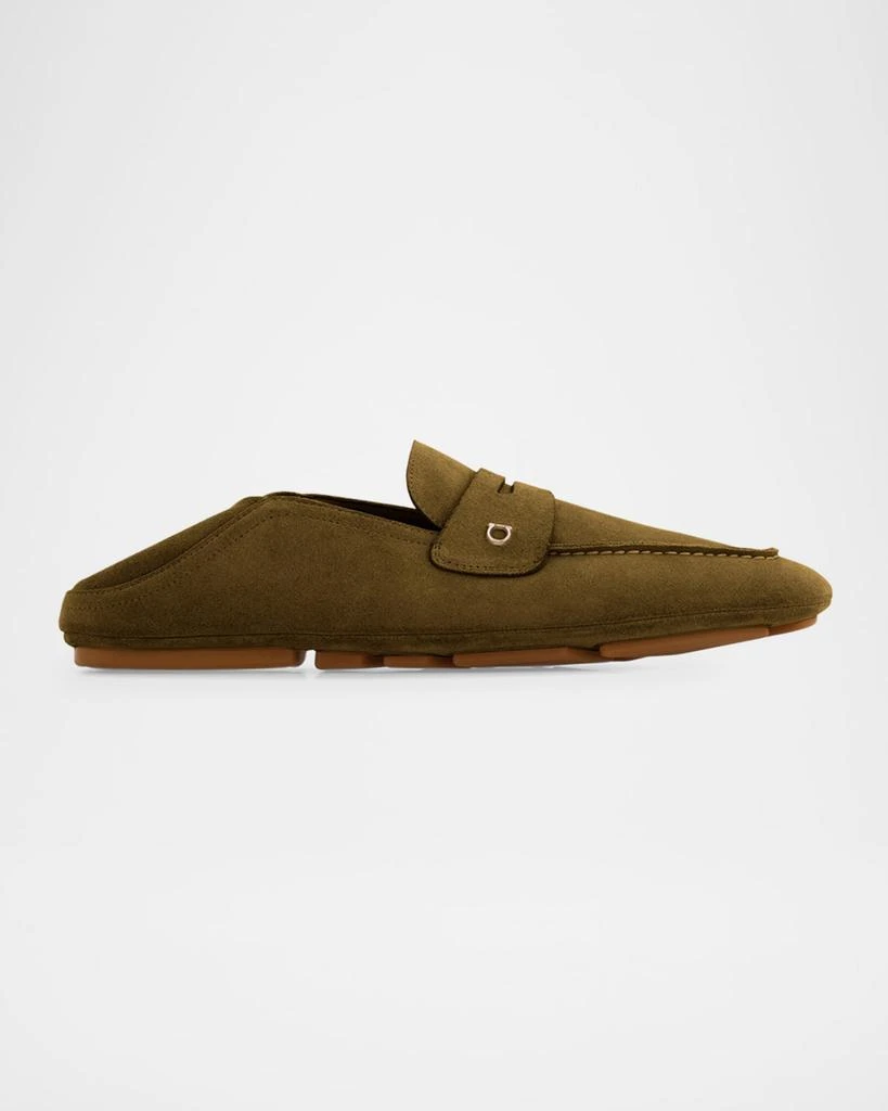 Salvatore Ferragamo Men's Billion Folding Suede Loafers 3