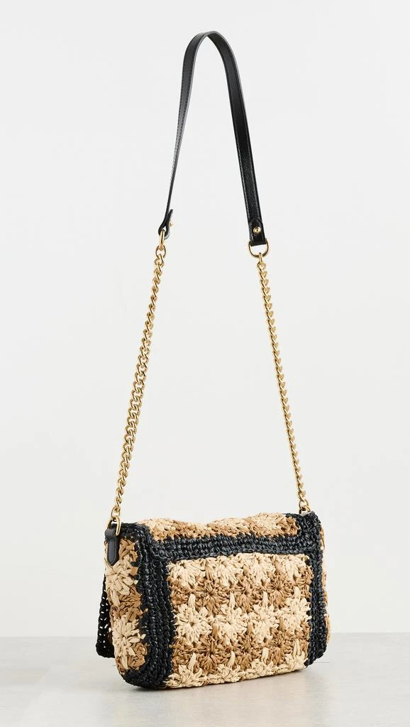 Shopbop Archive Gucci GG Marmont Crossbody Bag, Khaki and Black Straw 3