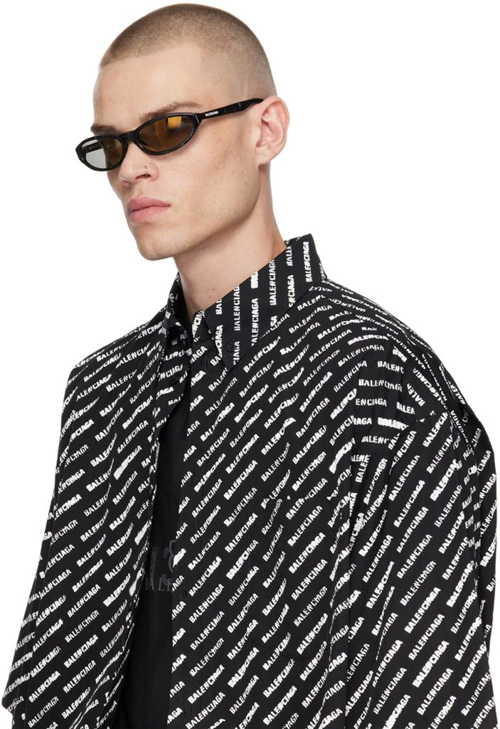 Balenciaga Black Neo Round Sunglasses 4