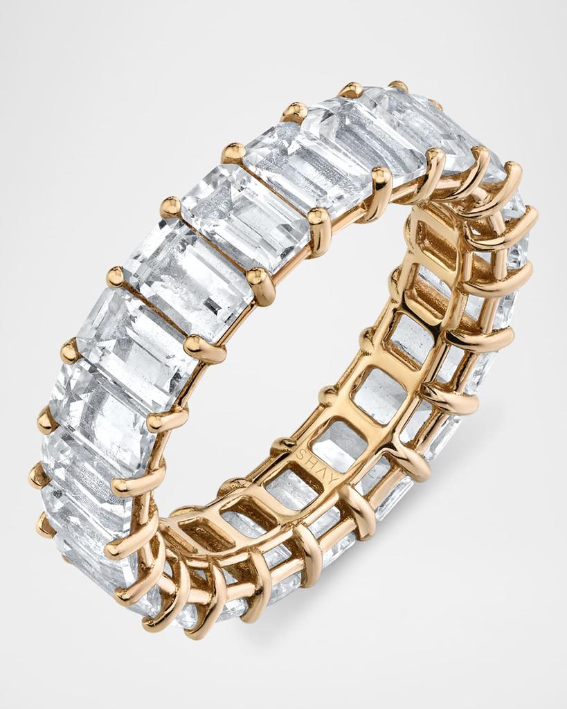 SHAY White Topaz Eternity Band