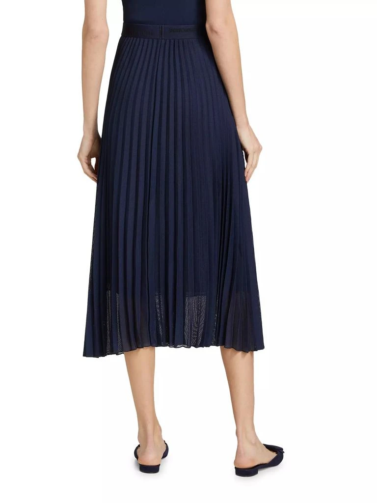 Marella Ortisei Pleated Mesh Midi Skirt 5