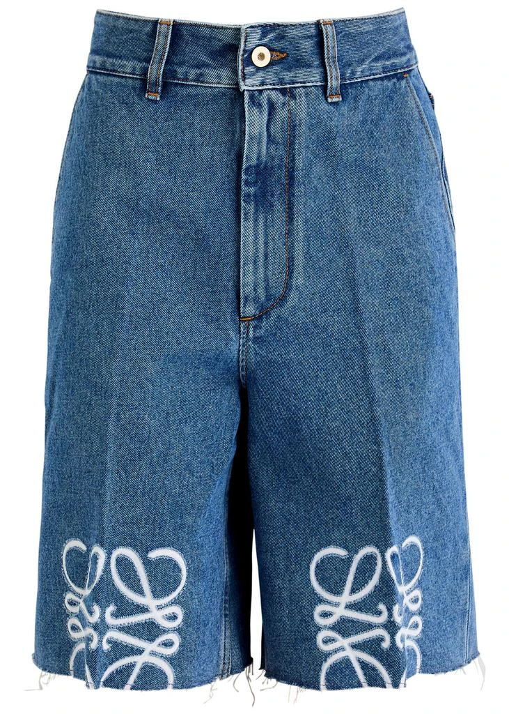Loewe Anagram denim shorts 1